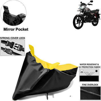 aksmit Two Wheeler Cover for Mahindra(Pantero, Black, Yellow)
