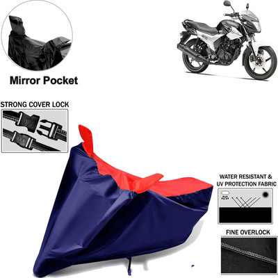 Rhtdm Two Wheeler Cover for Yamaha(SZ R, Black, Red)