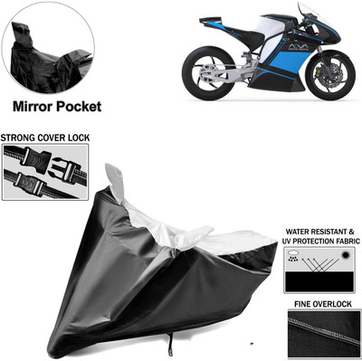 aksmit Two Wheeler Cover for Kinetic(Nova, Black, Silver)