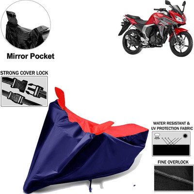 aksmit Two Wheeler Cover for Yamaha(R15 s, Black, Red)