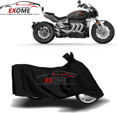 APNEK Two Wheeler Cover for Triumph(Rocket III, Black)