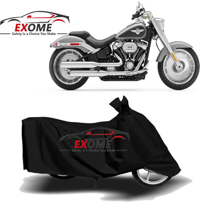 APNEK Two Wheeler Cover for Harley Davidson(Fat Boy, Black)