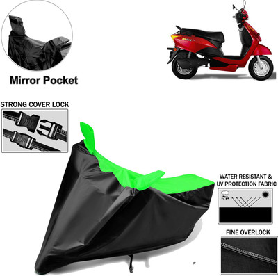 aksmit Two Wheeler Cover for Indus(Yo Spark, Black, Green)