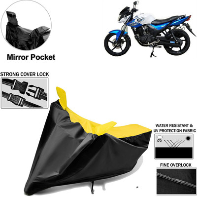 aksmit Two Wheeler Cover for Yamaha(SZ-RR, Black, Yellow)