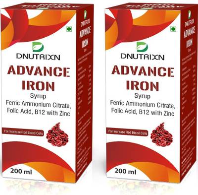 DNUTRIXN Advance Iron Syrup For Increase Red Blood Cells |Boost Immunity | Iron Supplement
