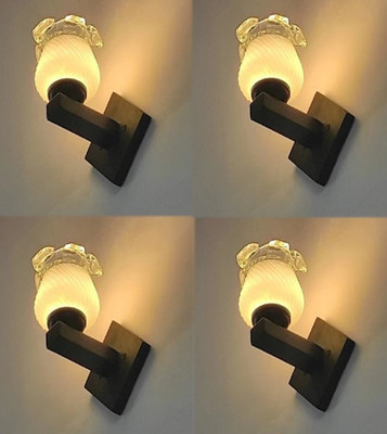 Guptas decore Uplight Wall Lamp Without Bulb(Pack of 4)