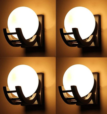Guptas decore Uplight Wall Lamp Without Bulb(Pack of 4)