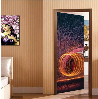 BPDESIGNSOLUTION Architecture Multicolor Wallpaper(198 cm x 78 cm)