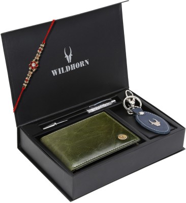 WILDHORN Wallet & Belt Combo(Green)