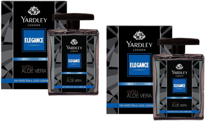 YARDLEY LONDON ELEGANCE AFTER SHAVE LOTION 100ML EACH PACK OF 2(200 ml)