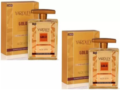 YARDLEY GOLD AFTER SHAVING LOTION WITH ALOE VERA 100ML PACK OF 2..(200 ml)