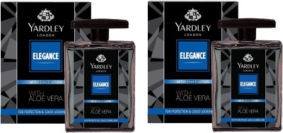 YARDLEY LONDON ELEGANCE LOTION WITH ALOE VERA 100ML 2 PC W2W(200 ml)