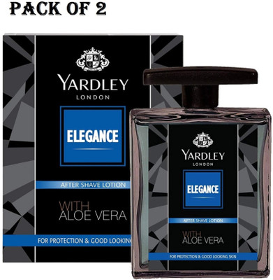 YARDLEY LONDON ELEGANCE AFTER SHAVE LOTION 100 PAK OF 2(200 ml)