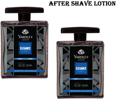 YARDLEY LONDON ELEGANCE AFTER SHAVE LOTION 100 EACH PAK OF 2(200 ml)