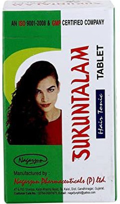 Nagarjun Sukuntalam Tablet Hair Tonic | Pack of 3 | each of 60Tab.(Pack of 3, 180 Tablets)