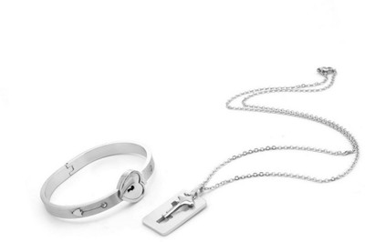 ringzinnie Stainless Steel Silver Silver Jewellery Set(Pack of 1)