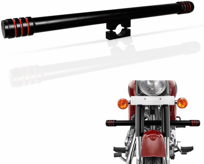 Bullkartzone Single Rod Leg Crash Guard Safety Bar for Bullet BikeBullet BikeEnfield Bullet Classic 350/500cc, Electra 350cc and Standard 350/500cc (Black)(Royal Enfield)