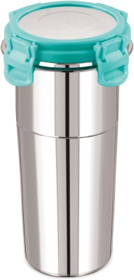 PPI Click and Seal Lock Fusion Tumbler Stainless Steel Storage Container -Blue (600ML) 600 ml Bottle(Pack of 1, Blue, Steel)