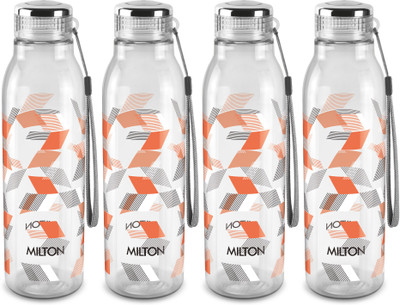 MILTON 1000 ml Plastic Bottle(Pack of 4, Orange)