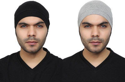 Bismaadh Solid Skull Cap Cap(Pack of 2)