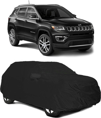 STARIE Car Cover For Jeep Compass (With Mirror Pockets)(Black, For 2018, 2019, 2020, 2021 Models)