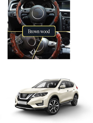 PRTEK Hand Stiched Steering Cover For Nissan X-Trail(Wooden, Tarpaulin, Plastic)