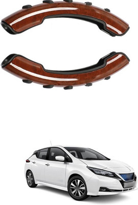 PRTEK Hand Stiched Steering Cover For Nissan Micra(Wooden, Tarpaulin, Plastic)