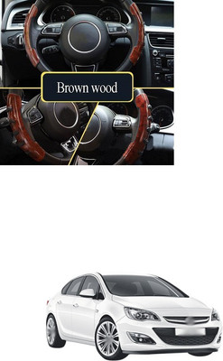 PRTEK Hand Stiched Steering Cover For Opel Astra(Wooden, Tarpaulin, Plastic)