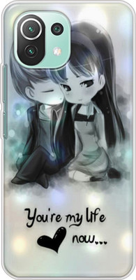 Hostprint Back Cover for Mi 11 Lite 5G Plain Back Cover(Multicolor, Grip Case, Silicon, Pack of: 1)