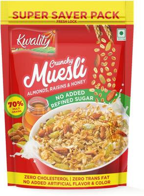Kwality Almonds, Raisins and Honey Muesli Pouch  (700 g)