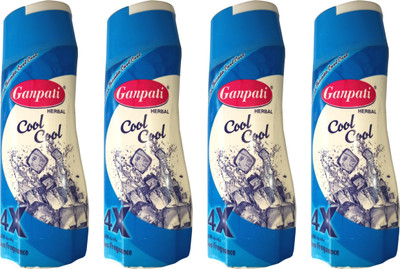 SMIETRZ Ganpati Herbal Cool Cool Deo Fragnance Powder 4x150g(4 Items in the set)