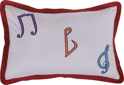 Hugs N Rugs Cotton Cushions & Pillows Cover(59 cm*41 cm, White, Brown)