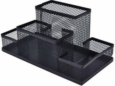 WOLBLIX 4 Compartments metal organizer 4 Compartments(Black)