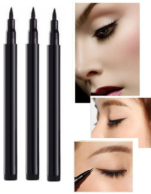 NADJA HIGH BLACK MATTE SKETCH WATER PROOF & LONG WEAR EYE LINER COMBO OF 3 7.5 g(JET BLACK)