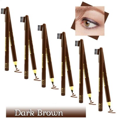 YAWI Long Lasting & Water Proof Bold Brown Eye Brow Pencil Set Of 4(Brown)