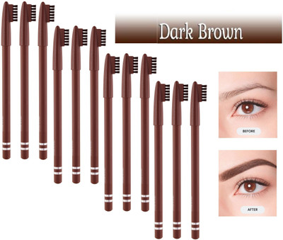 ADJD Smudge-proof eyebrow pencil for perfectly defined brows brown eyebrow pencil set(BROWN)