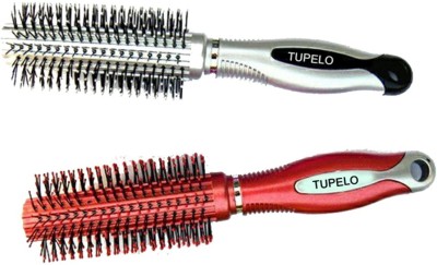 TUPELO combo set of 2 high quality round hair saloon professional brush for men & women