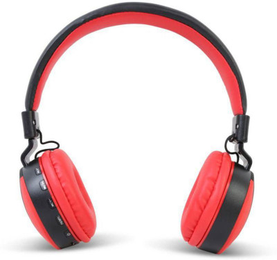 G2L BLUETOOTH HEADPHONE WITH CRYSTAL CLEAR SOUND WITH EXTRA BASS WITH AUX,FM AND MP3 Bluetooth & Wired(Red, On the Ear)