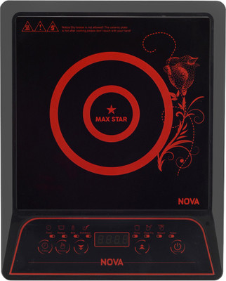 MAX STAR 2000 W Induction Cooktop Push Button(Black, Red, 1C04)
