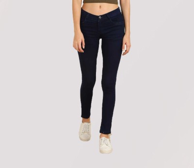 INAAYA Super Skinny Women Dark Blue Jeans