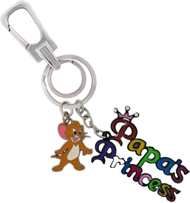 SHOKY LOOKS High Quality Multicolor Papa’s Princess Design with Locking device along with cute smiley Jerry Mouse Key Chain
