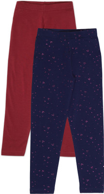 Plum Tree Indi Legging For Girls(Multicolor Pack of 2)