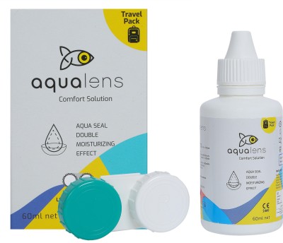 Aqualens Soft Contact Lenses 60ml Lens Solution (60 ml) lens case free(60 ml)