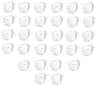Wellstar Protective Face Mask with NOSE CLIP CE ISO & GMP Certified Bacterial Filtration 6 Layers N95 / KN95 FFP2 Multi level Filtration & Protection, Resuable, keep highly secure from Viruses Anti Pollution, Anti Bacterial, Anti Virus Without Respirator, Approved and Certified Face Mask FM_205A (Wh