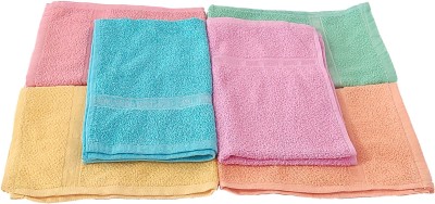 PITRADEV Cotton 300 GSM Face, Hand, Sport Towel(Pack of 6)