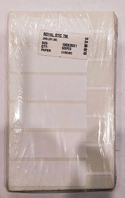 ROYAL STIC Jewelry Labels Permanent Paper Label(White)