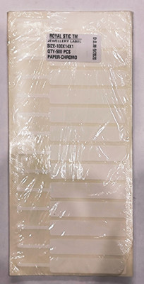 ROYAL STIC Jewelry Labels Permanent Paper Label(White)