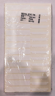 ROYAL STIC Jewelry Labels Permanent Paper Label(White)
