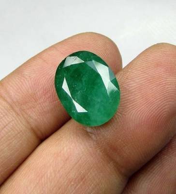 Aura Gems Jewels Loose 8 Ratti Certified Natural Colombian Emerald – Panna Stone Emerald Stone