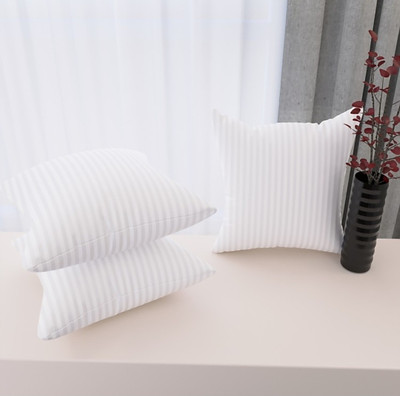 GTX Microfibre Stripes Cushion Pack of 3(White)